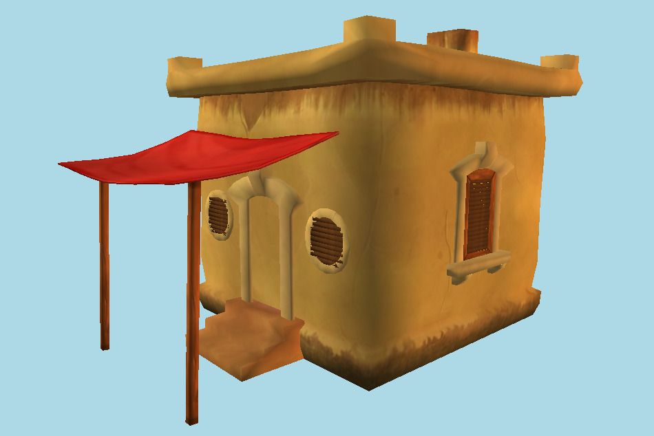 Sand Houses 3d model